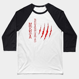 Mena Bearcats with Claw Marks Baseball T-Shirt